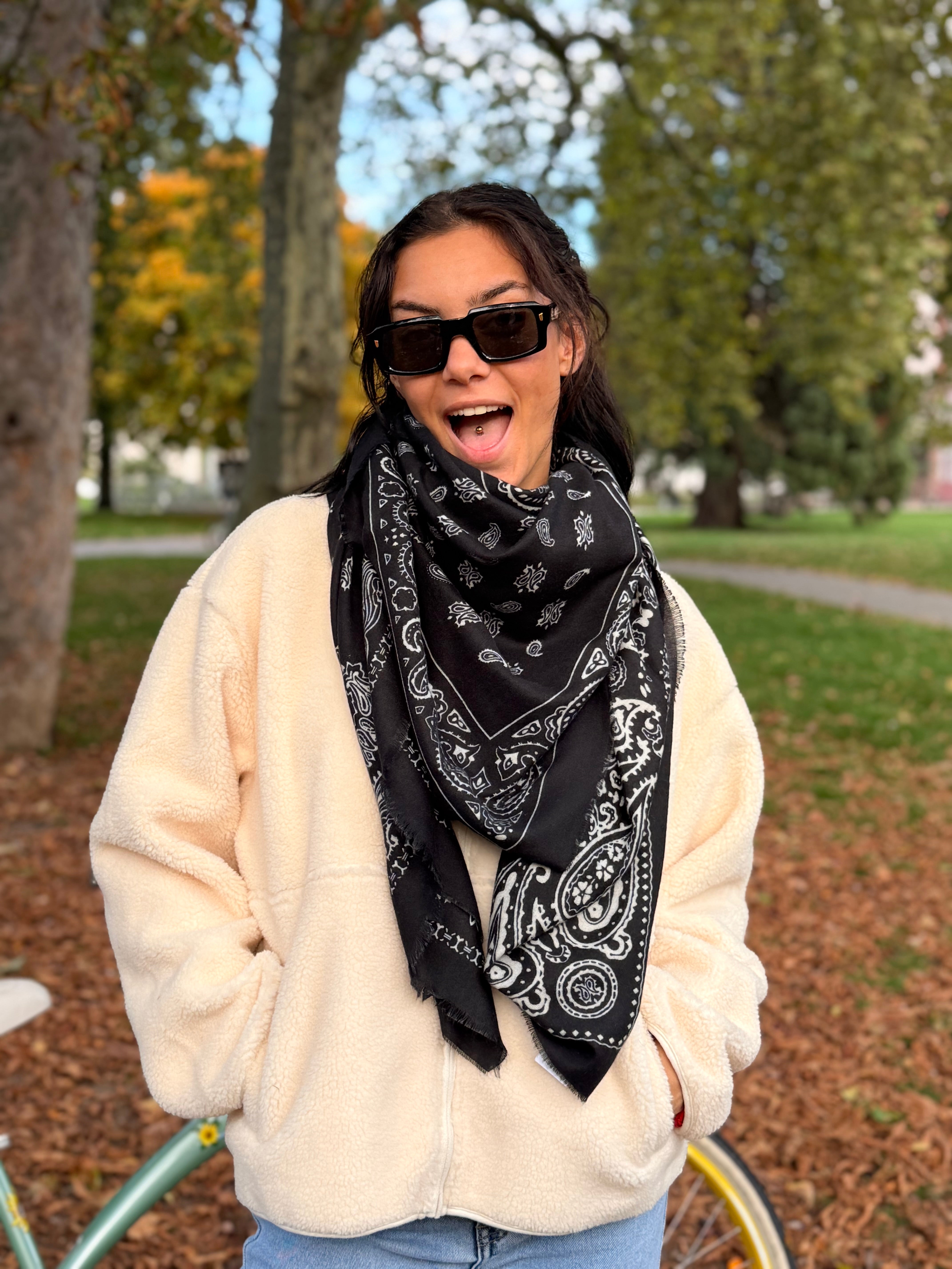 Écharpe BANDANA noir