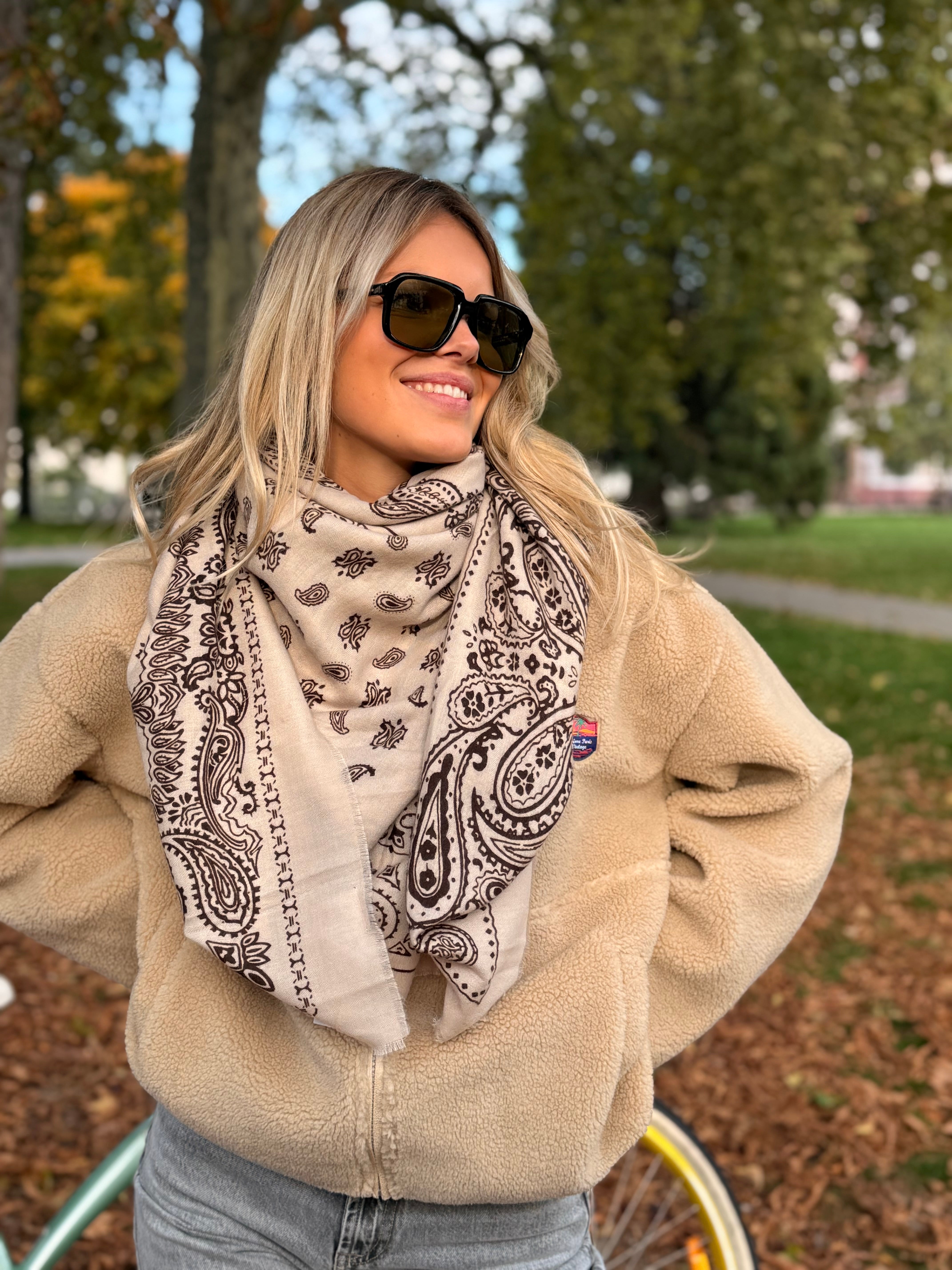 Écharpe BANDANA beige