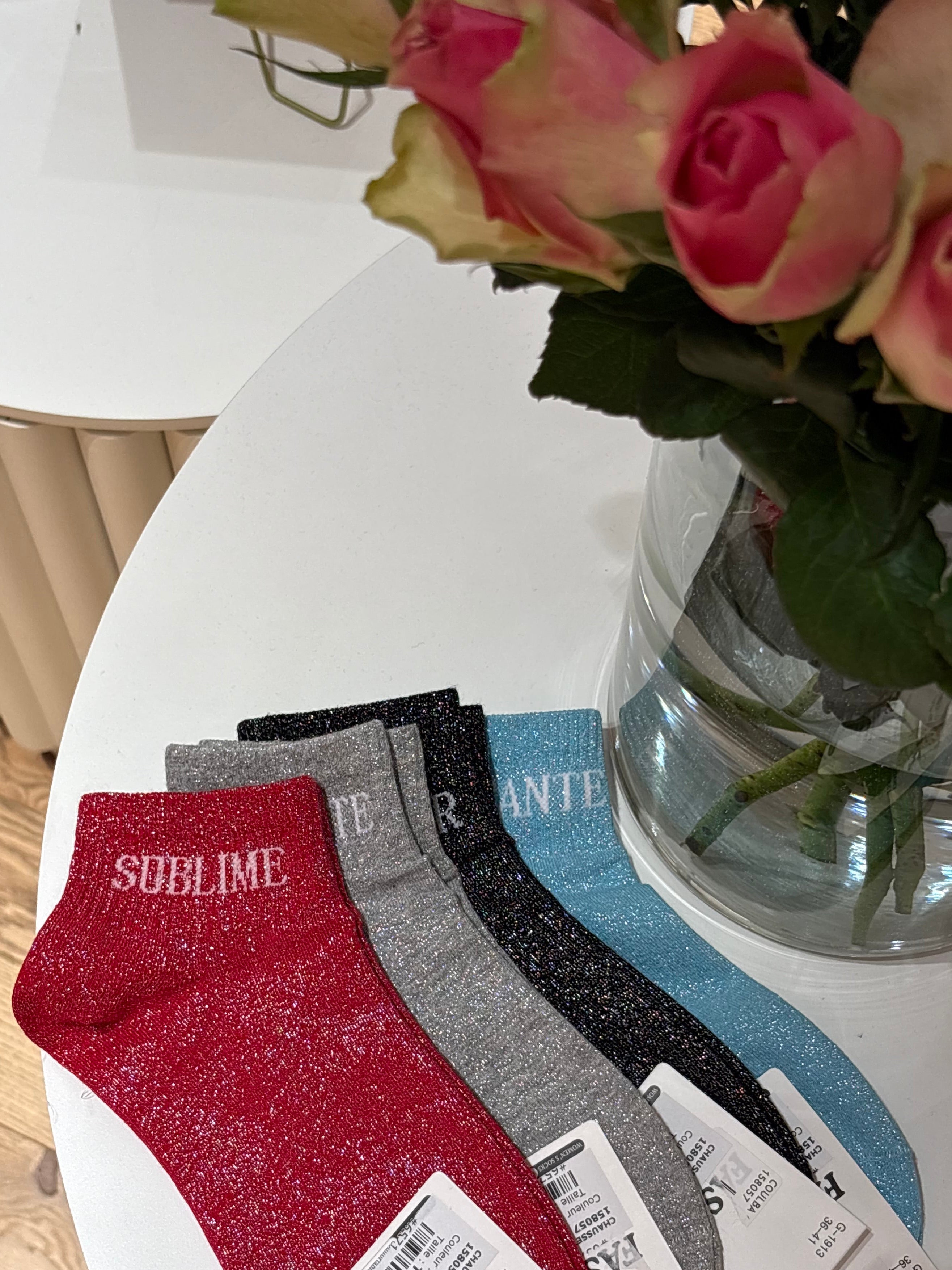 CHAUSSETTES BASSES PAILLETTES