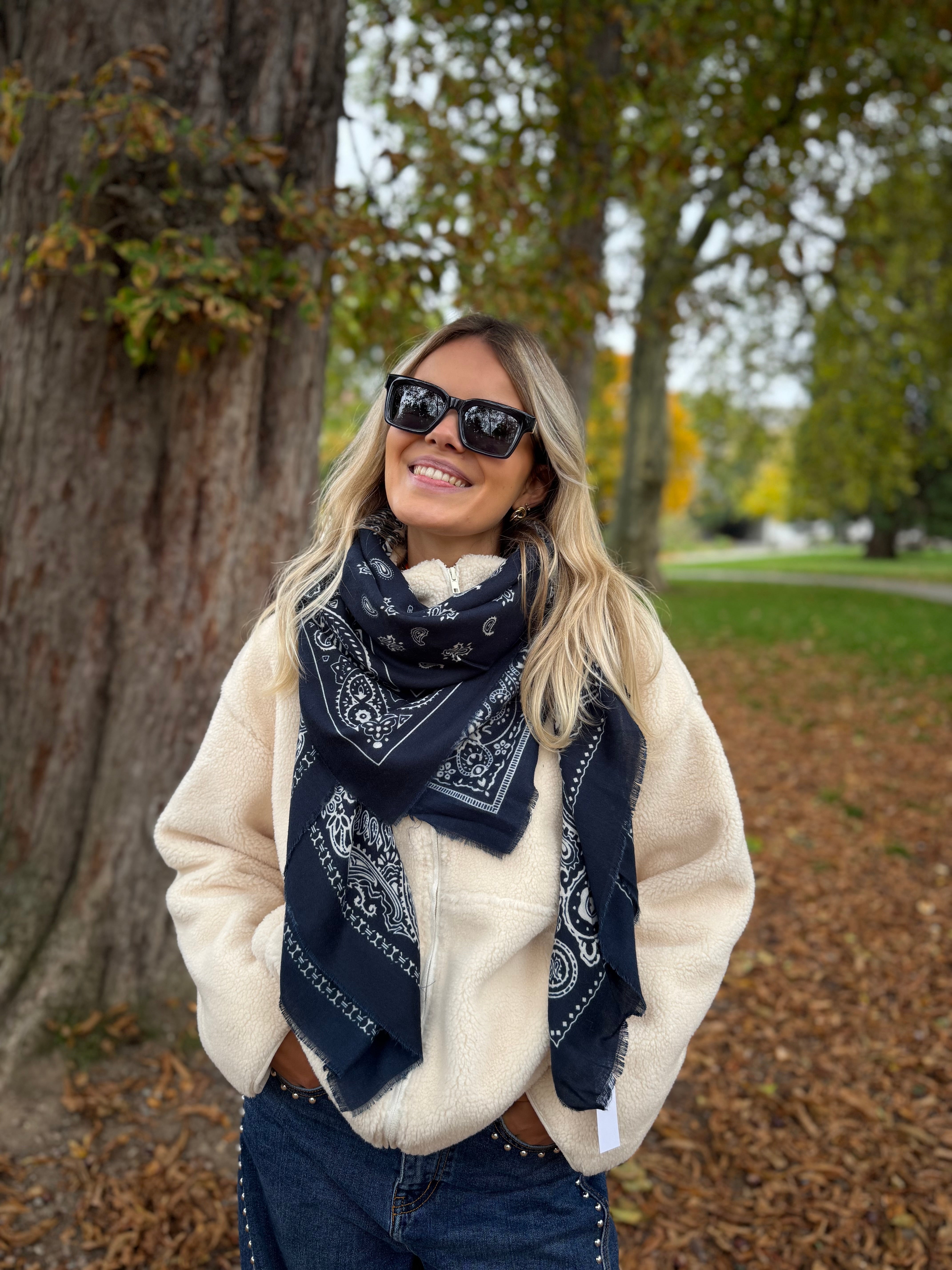 Écharpe BANDANA bleu