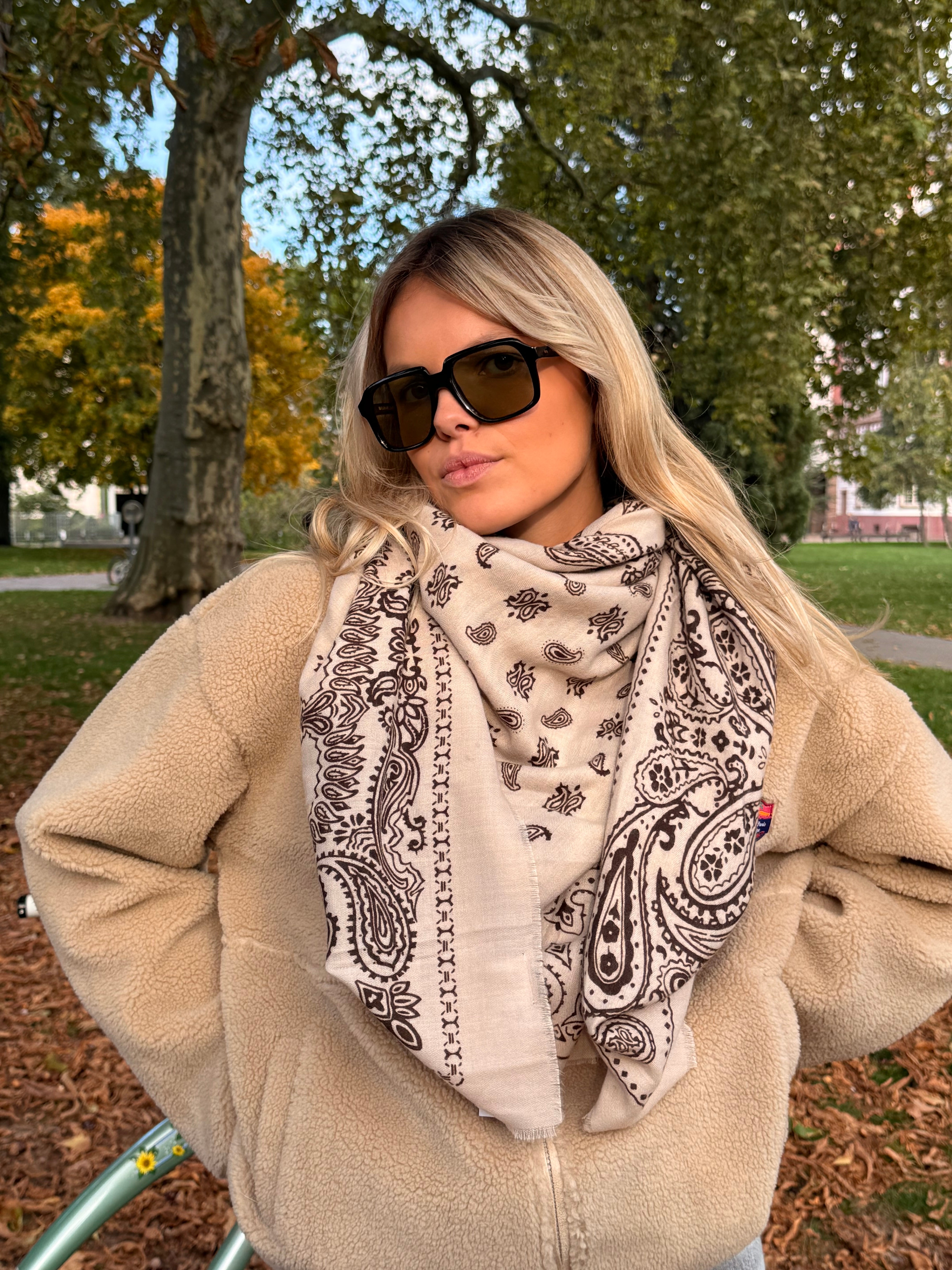 Écharpe BANDANA beige