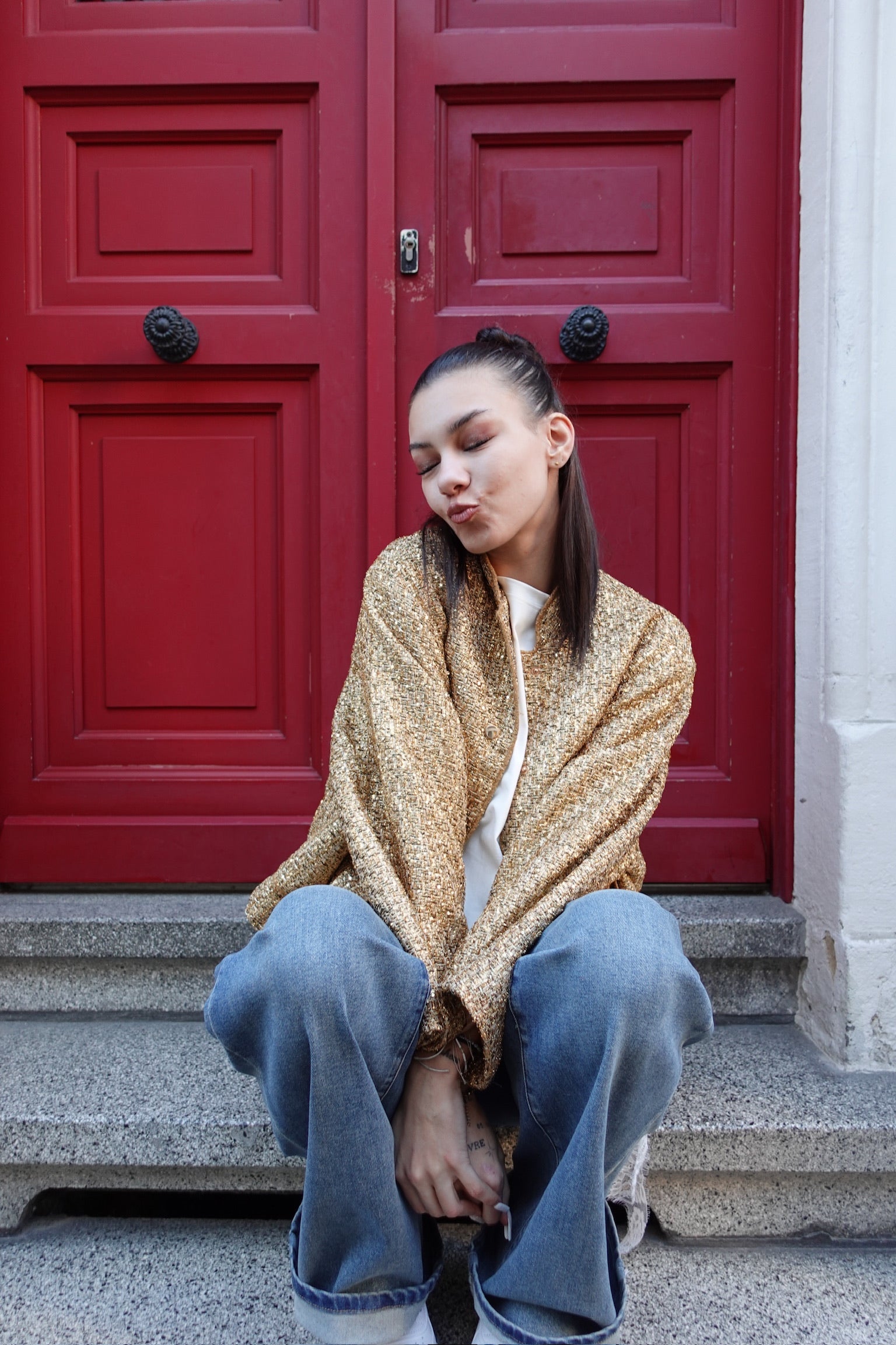 VESTE BOMBERS OVERSIZE BRILLAN